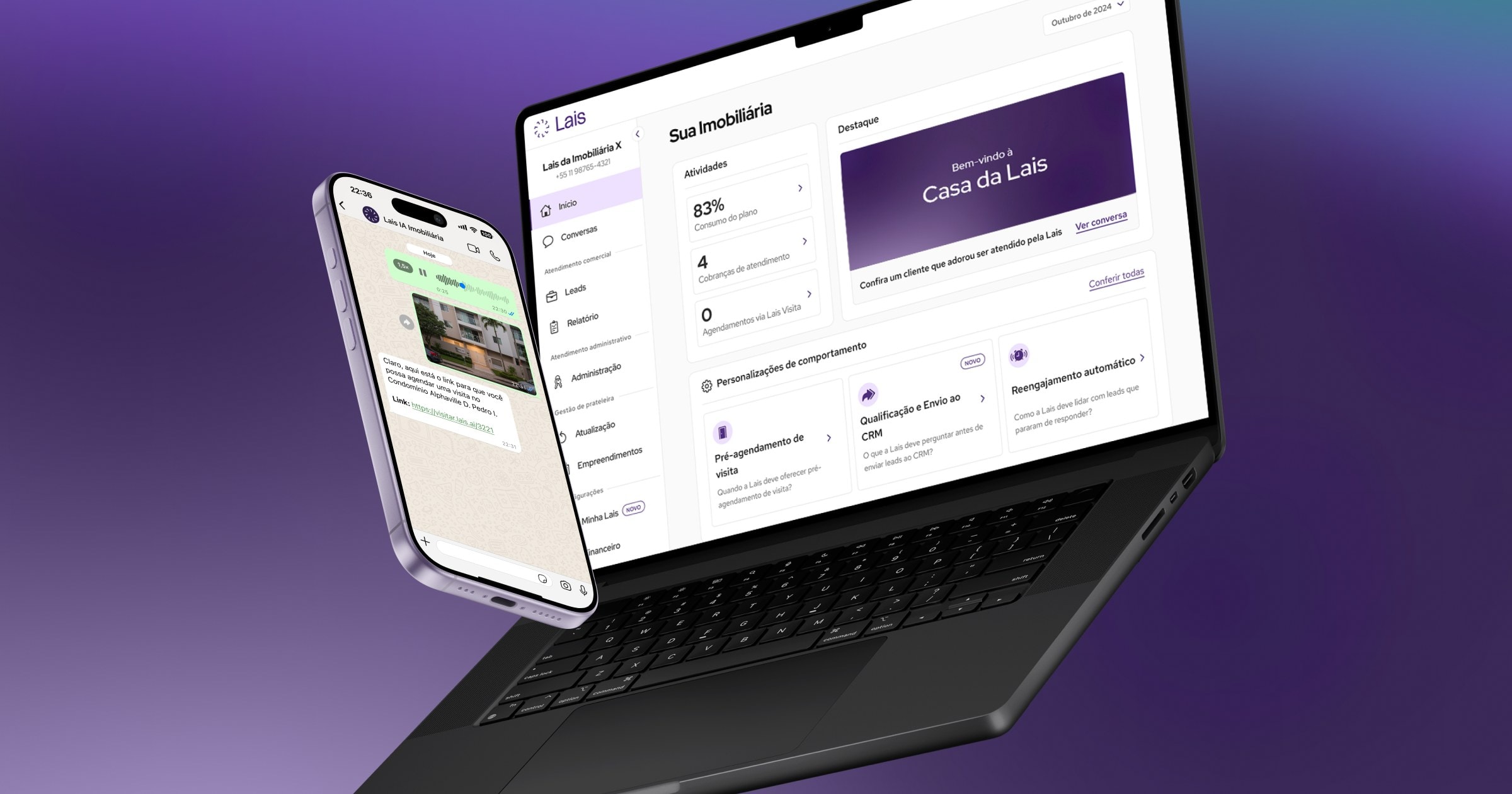 IA para imobiliárias: conheça a Lais, a plataforma que te leva do primeiro contato ao negócio fechado